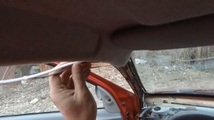 Установил камеру заднего хода и 1din магнитолу с экраном.