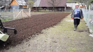 Первое испытание почва-фрезы с опорным катком