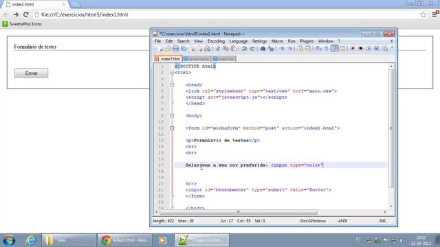108 HTML5 Novos Input Types Color, Date, Datetime e Datetime local смотреть онлайн