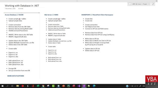 Working with Database (Access, SQL Server and SharePoint) - Oledb .NET E01 смотреть онлайн