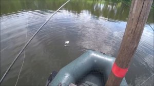 Рыбалка на ПАУК с лодки, С КАМЕРОЙ ПОДВОДНОЙ.САЗАН УТАЩИЛ УДОЧКУ на противоположный берег)))