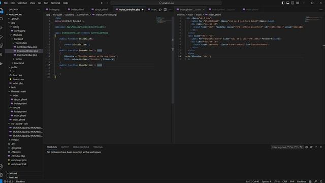 How to send Data Controller to Views html || phalcon Framework Tutorial Part-7 : setVars Function смотреть онлайн