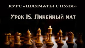 Урок 15. Линейный мат. Курс по шахматам для начинающих