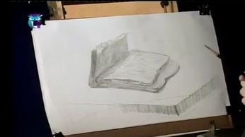 Уроки рисования (# 4) карандашом. Рисуем буханку хлеба