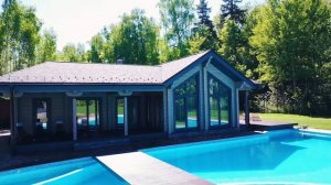 Баня с бассейном от компании "СКД дом" по индивидуальному проекту