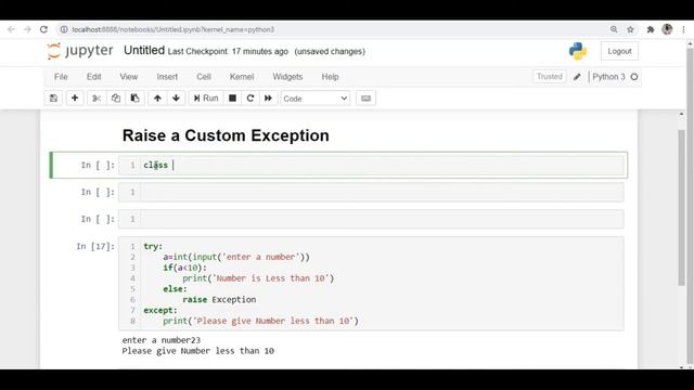 Tutorial 28 : Create Your Own Exceptions || Custom Exceptions|| Exception Handling Part 2