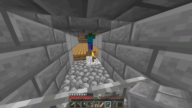 99999 ЗОМБИ ЖИТЕЛЕЙ НА ОДНОМ БЛОКЕ! ВЫЖИВАНИЕ В МАЙНКРАФТ #21 смотреть онлайн