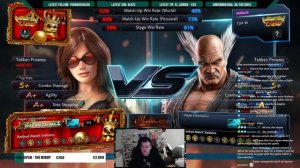 Katarina Tekken God Prime to Tekken God Omega Run (Vs Bignose & Mayheem) - 90 mins full TGO run