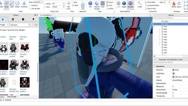 VHS Sans REMAKE | Undertale Roblox modelling смотреть онлайн