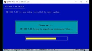 Как установить MS-DOS 7.1 на QEMU