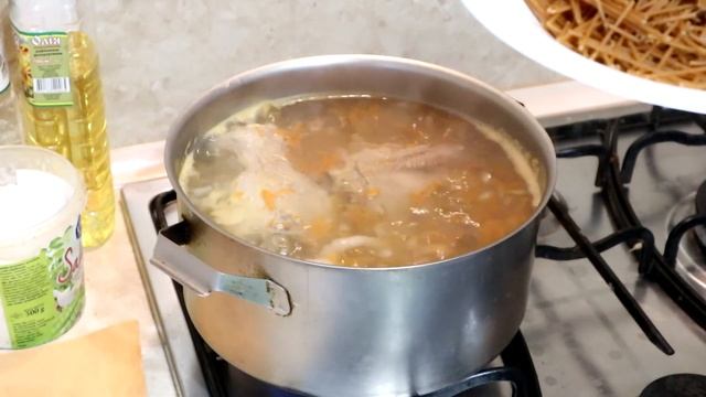 #ППрецепт / Обед /Диетический суп из индейки с картофелем и цельнозерновыми спагетти