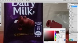 I Remade The Dairy Milk Wrapper Manipulation.  (Photoshop and Illustrator)