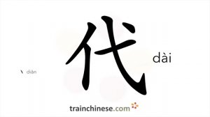 代 (dài) to replace; era, age; generation; in place of / заменять; замещать *поколение *эпоха; эра