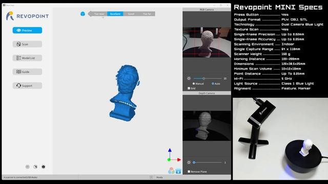 The Revopoint MINI 3D Scanner - Unboxing, Setup and How To Scan