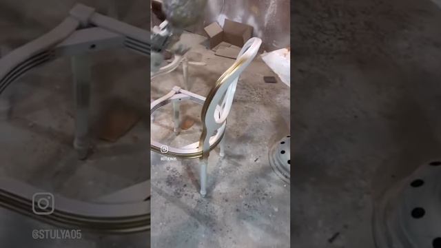 Стул медальон ! Производство стульев… покраска стула