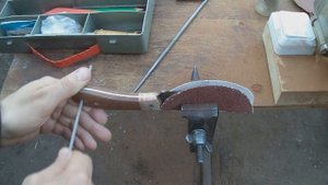 Шкурник из рапида Р9.Шкурный нож из мехпилы.Быстрорез P9 Rapid Skinner. Selfish knife.