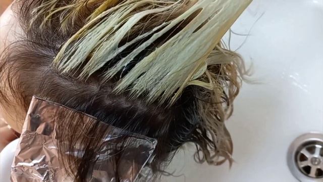 Мелирование +тонирование.9/76 и 10/1 .