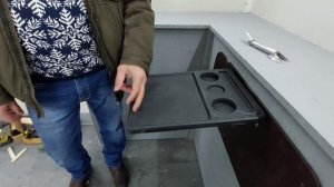 Импортозамещение  в действии . Упор стола в мотолодку / катер/кемпер/ жилой модуль