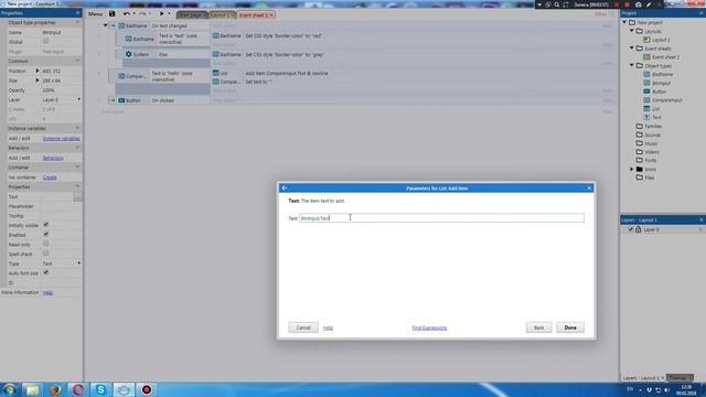 TEXT INPUT, LIST, BUTTON TUTORIAL | CONSTRUCT 2/3 | HOW TO смотреть онлайн