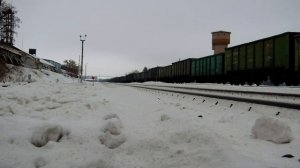 3ТЭ10МК-1215 с грузовым поездом на ст. Залегощь