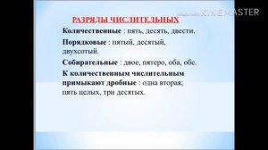 Русский язык 6 класс. Имя числительное. Склонение числительных. Беликова М.Н.