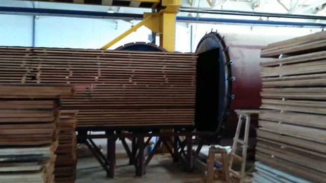 Производитель термодерева WOODLINE THERMO, Россия (Производственный цех) смотреть онлайн