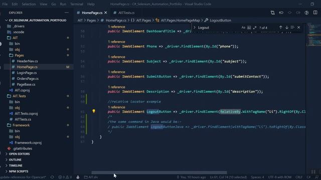 Selenium 4: How to use relative locators in .NET / C#