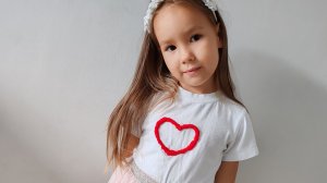 Вышивка сердечко на старой футболке