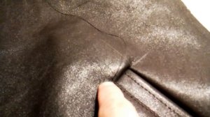 Шьем кожаную куртку( Обработка кармана)