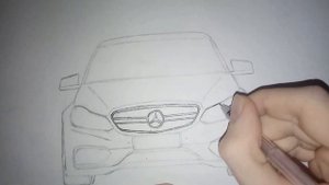 КАК НАРИСОВАТЬ МАШИНУ MERSEDES BENZ E CLASS W212 AMG