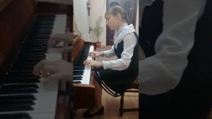 И. С. Бах. Маленькая прелюдия Фа мажор №9. Исполняет Мария Третьякова.