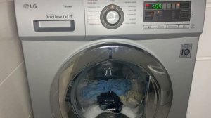 Стирка на LG стирка полотенец Хлопок 95 1200 об/мин суперполоскание Часть 1