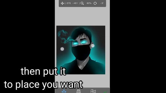 Ibis Paint X: How to add Smoke and Glow Effects.With extra animation tutorial.Self Portrait. Part 3