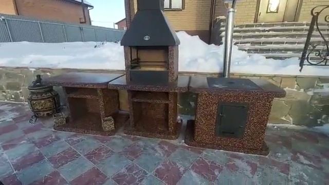 Отзыв о барбекю комплексе LuxBeton от нашей клиентки