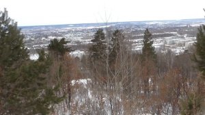 Город Зея зимой со смотровой площадки