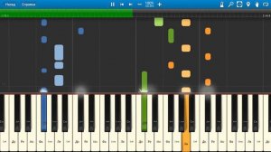 София Ротару - Небо это Я (на пианино Synthesia cover) Ноты и MIDI