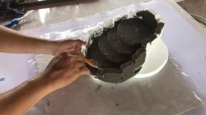 DIY -❤️ cement craft ideas❤️ - waterfall - mini aquariumt