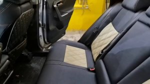 Чехлы на Тойоту РАВ 4 пятого поколения из итальянской экокожи