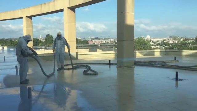 Ремонт кровли гидроизоляционным материалом полимочевина. Устранение протечек, восстановление тепло- смотреть онлайн