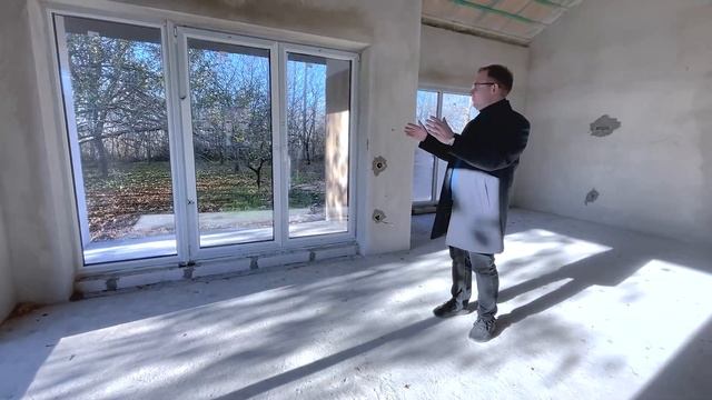 Одноэтажный дом разм. 17,4*9,1м