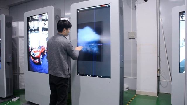 75 Inch 65 Inch Outdoor Floor Standing Lcd Touch Screen Advertising Display Digital Signage Kiosk смотреть онлайн