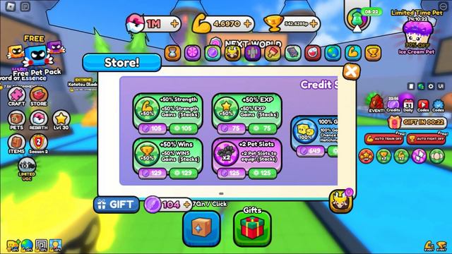 СЕКРЕТНЫЕ МОЩНЫЕ ПЕТЫ, ОРУЖИЕ И АУРА! КОДЫ СИМУЛЯТОР МЕЧА! Pull A Sword ROBLOX смотреть онлайн