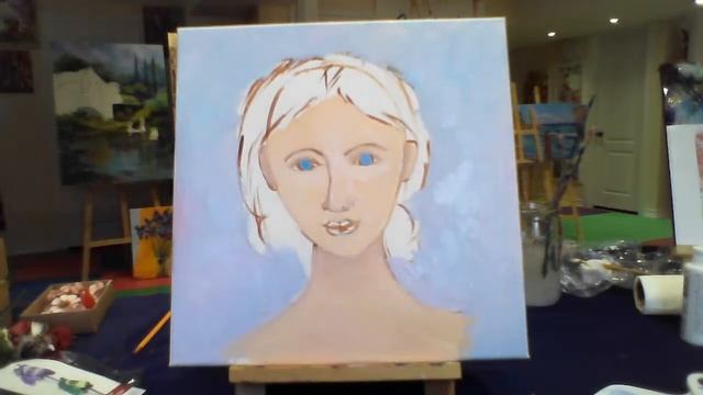 Портрет МАМЫ. Акрил. Холст. смотреть онлайн