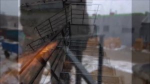 Наружная металлическая лестница Пожарная лестница