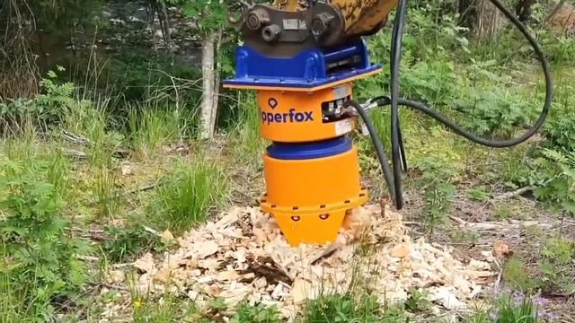 САМЫЙ ЭФФЕКТИВНЫЙ СПОСОБ по УДАЛЕНИЮ ПНЕЙ ЭКСКАВАТОРОМ. Dipperfox Stump Grinder 850 PRO