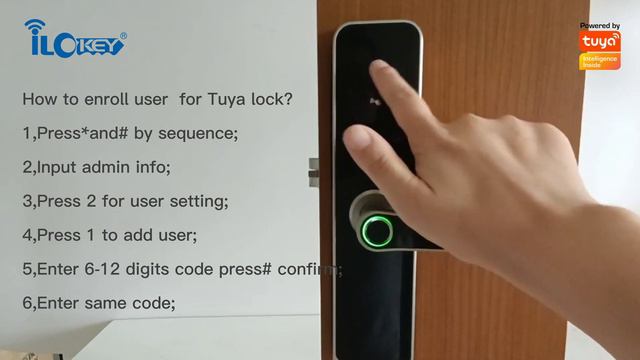 How to add users by ilockey Tuya smart lock? смотреть онлайн