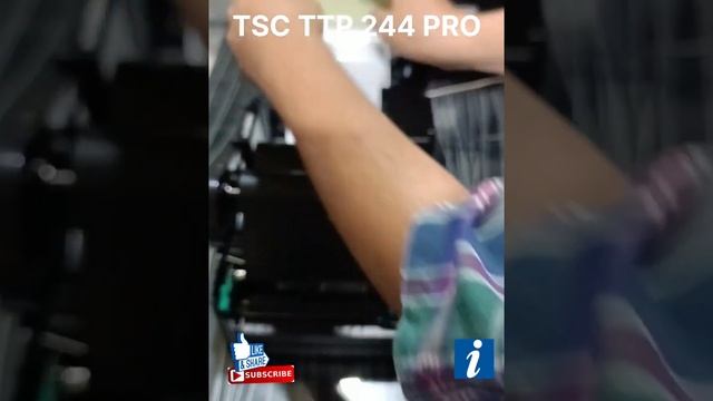 TSC TTP 244 PRO Media Loading / Label Loading #labelmachine #tscprinter #barcode #labeling