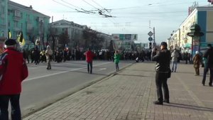 Крестный ход в честь Переяславской рады в Луганске 2014