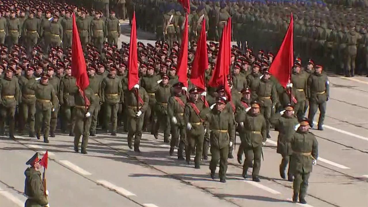 Российские военные готовятся к Параду в честь Дня Победы