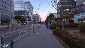 Seoul Winter Walking Magok Street on Friday Evening